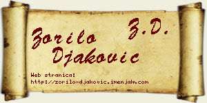 Zorilo Đaković vizit kartica